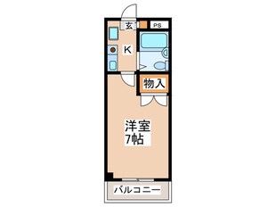 クリスタルマンションの物件間取画像